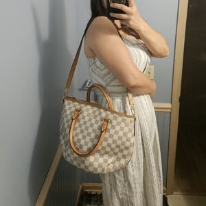 Auth LOUIS VUITTON RIVIERA PM DAMIER AZUR